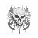 patchwork baddie vibes  tattoo design idea