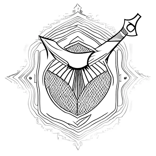 arrowhead from a bow tattoo design idea