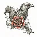V Versatile  E Empathetic  D Diligent  A Amiable  N Nurturing  T Tenacious tattoo design idea