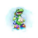 yoshi  tattoo design idea