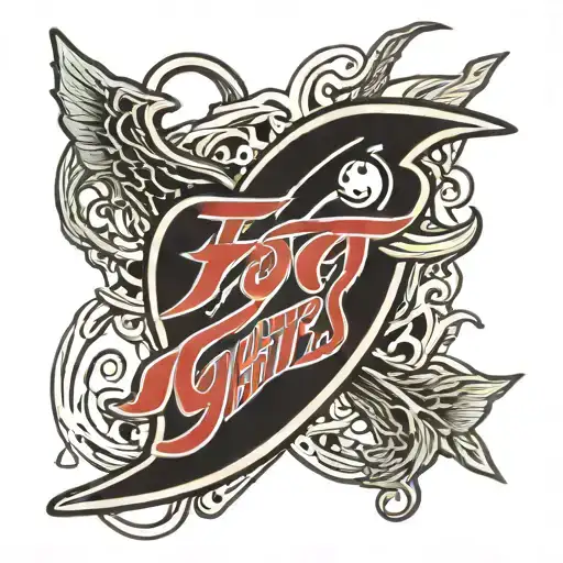foo fighters logo times like these words tattoo design idea