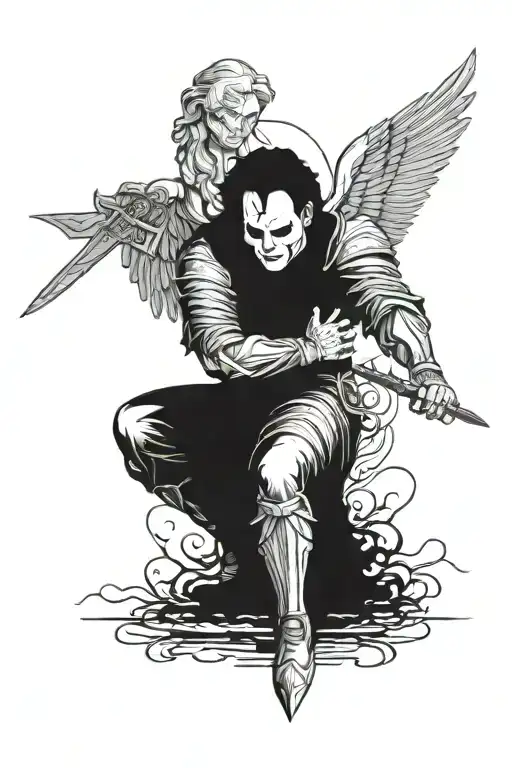 archangel Michael Myers tattoo design idea