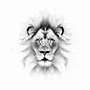 lion stopwatch tattoo design idea