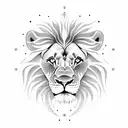 lion stopwatch tattoo design idea