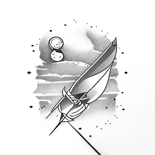 arrow with believe as shaft  tattoo design idea