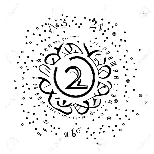 A minimalist tattoo featuring the numbers 21 and 19, representing your birthdays, with delicate and elegant linework. tattoo design idea