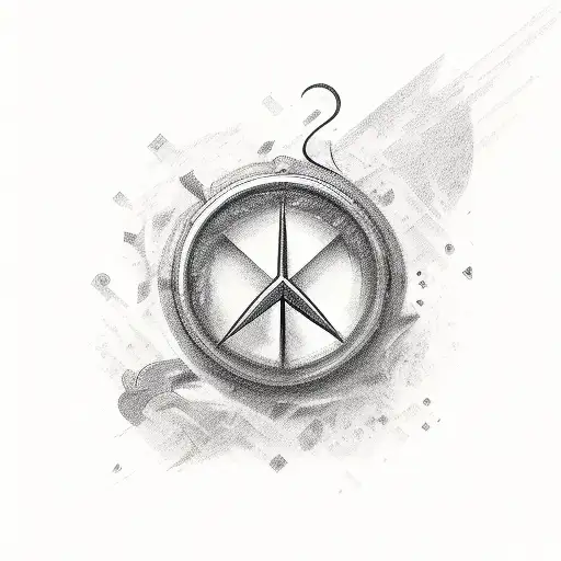 symbol of peace tattoo design idea