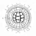 A film reel with a globe as the center, symbolizing your love for travel and cinema tattoo design idea