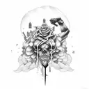 your love makes me strong your hate makes me unstoppable tattoo design idea