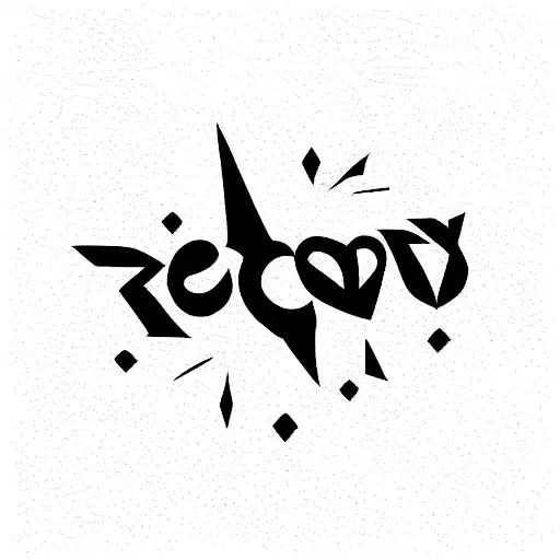 The word Recovery written in neo tribal tattoo design idea