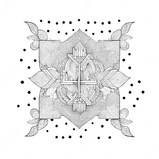 brick wall wrapped in vine tattoo design idea