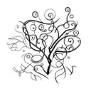 brick wall with vines  tattoo design idea