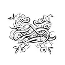 brick wall with vines  tattoo design idea