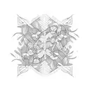 brick wall covered in vines  tattoo design idea