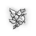 brick wall with vines  tattoo design idea