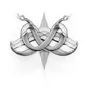 double infinity  tattoo design idea