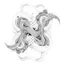 double infinity  tattoo design idea