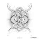 double infinity  tattoo design idea