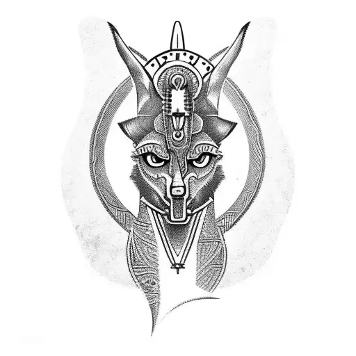 Anubis tattoo design idea