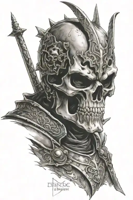 Skull Knight from Berserk anime tattoo design idea