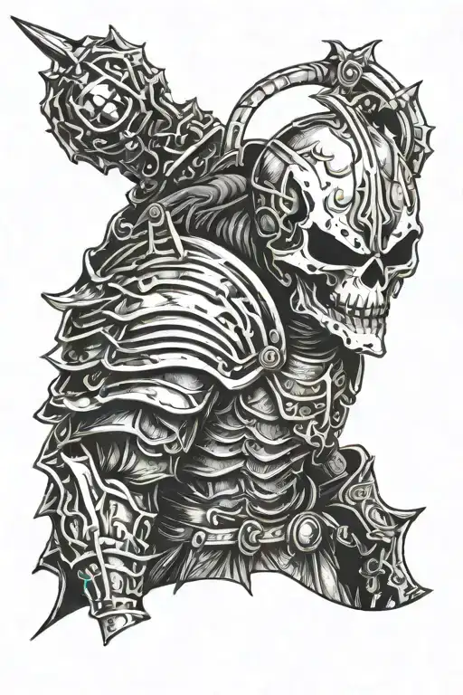 Skull Knight from Berserk anime tattoo design idea