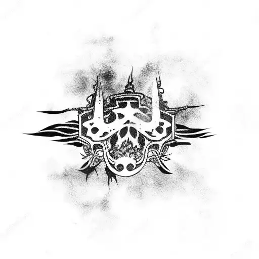 apocalypse and seaweed tattoo design idea