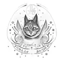 family symbol, highlighting the name "Allison". Daughter. love.  tattoo design idea