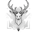 antelope with a gear shift tattoo design idea
