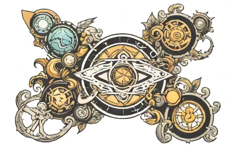 infinity and beyond tattoo design idea
