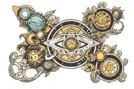 infinity and beyond tattoo design idea