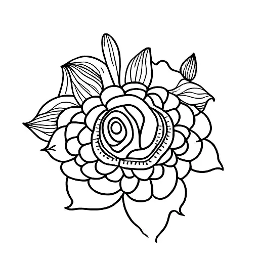 create a floral tattoo to go around my ankle/lower calf. It should consist of wild flowers and grass with mushrooms tattoo design idea
