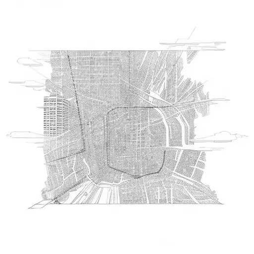 2-dimensional route in Brooklyn NY: From 370 Jay St to 351 Myrtle Ave. Ideally it would contain the Fort Greene park bet tattoo design idea
