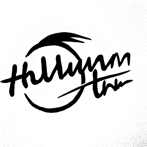 full moon, corn field, with word written "ohana" tattoo design idea