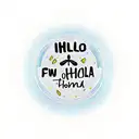 full moon, corn field, with word written "ohana" tattoo design idea