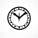 Clock crying heart tattoo design idea