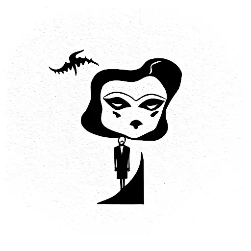 addams family tattoo design idea
