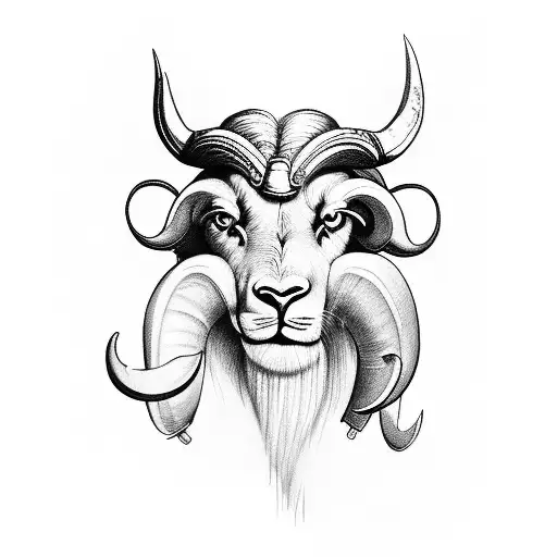 Ram Head (Tattoo Design) :: Behance