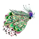 Peacock tattoo design idea