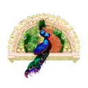 Peacock tattoo design idea