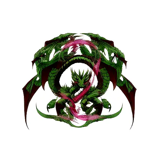 Dragon hydra tattoo design idea