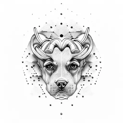 aries dog paws autism tattoo design idea