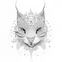 lace lips tattoo design idea