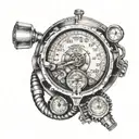 Rev counter car speeding tattoo design idea