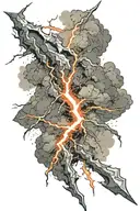 lightning without a roll tattoo design idea