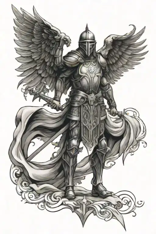 armor of God tattoo design idea