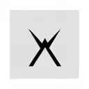 initial m shaped as a mountain  tattoo design idea