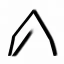 initial m shaped as a mountain  tattoo design idea