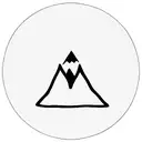 initial m shaped as a mountain  tattoo design idea