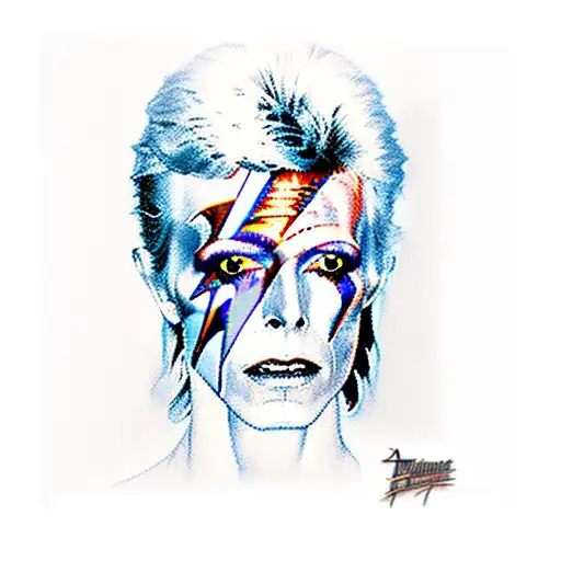 David Bowie tattoo design idea