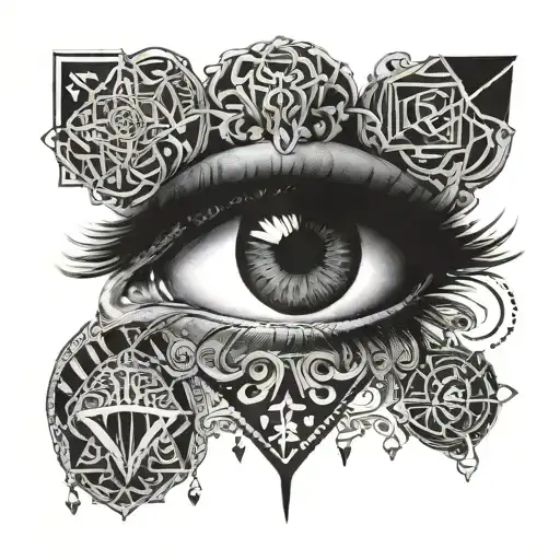 real eyes realize real lies tattoo design idea
